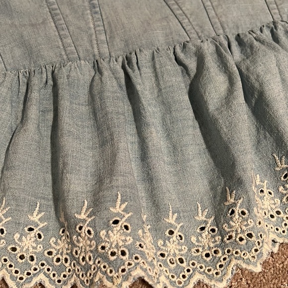 Ralph Lauren Denim Peplum Bustier - Picture 8 of 12